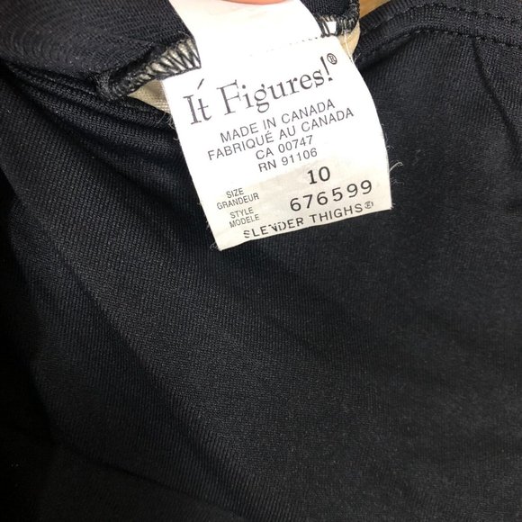 It Figures Women's 10 Swim Dress One Piece Swimsuit Padded Black A-Line Flowy - Picture 14 of 16